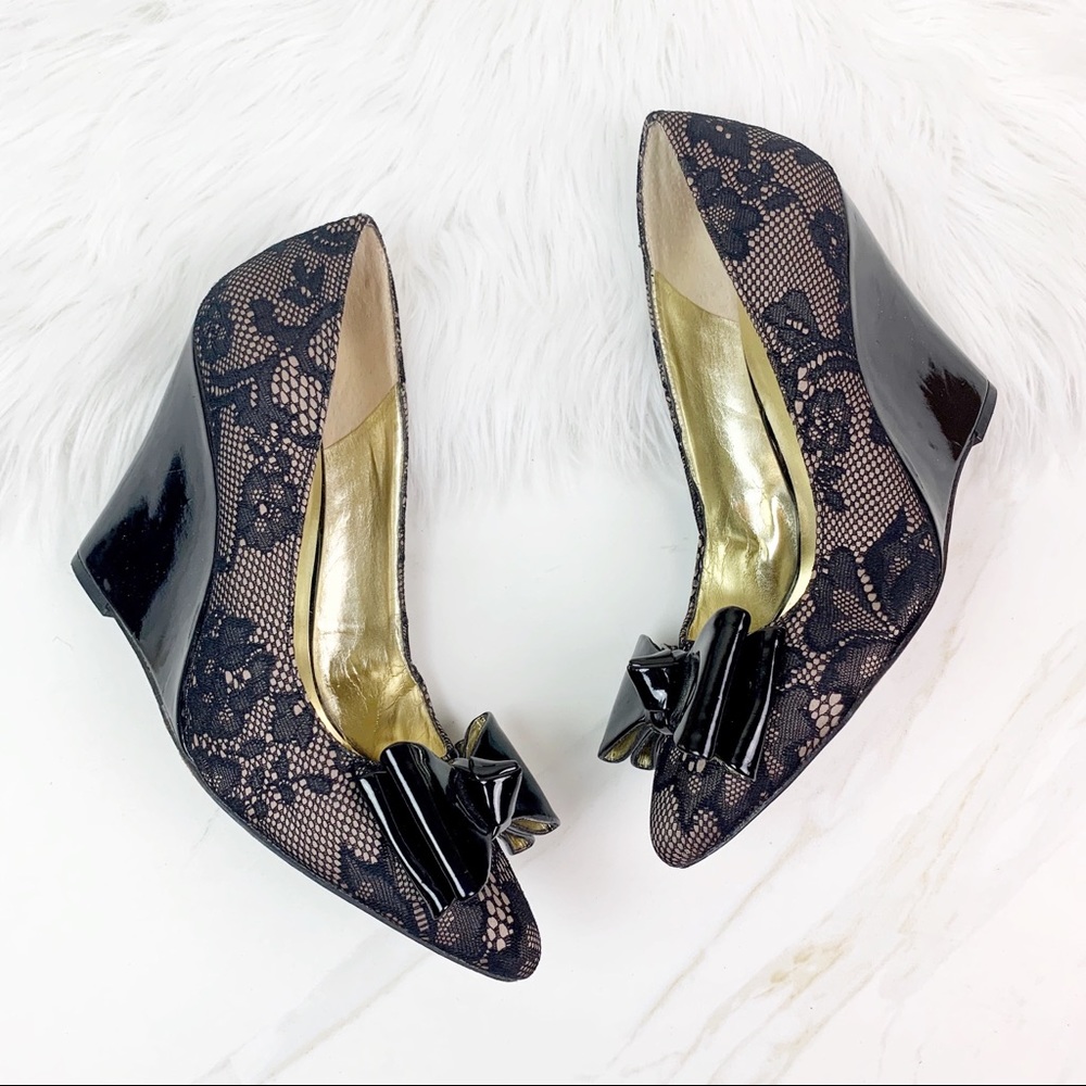 Sole Society Lace Wedge Heels